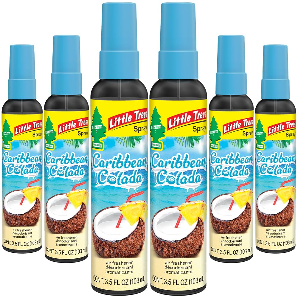 Little Trees Caribbean Colada bottle provides long-lasting car scent
