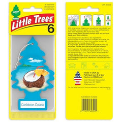 LITTLE TREES Caribbean Colada fragrance notes pineapple and coconut.