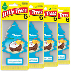 LITTLE TREES Caribbean Colada hanging tree for lasting car freshness.
