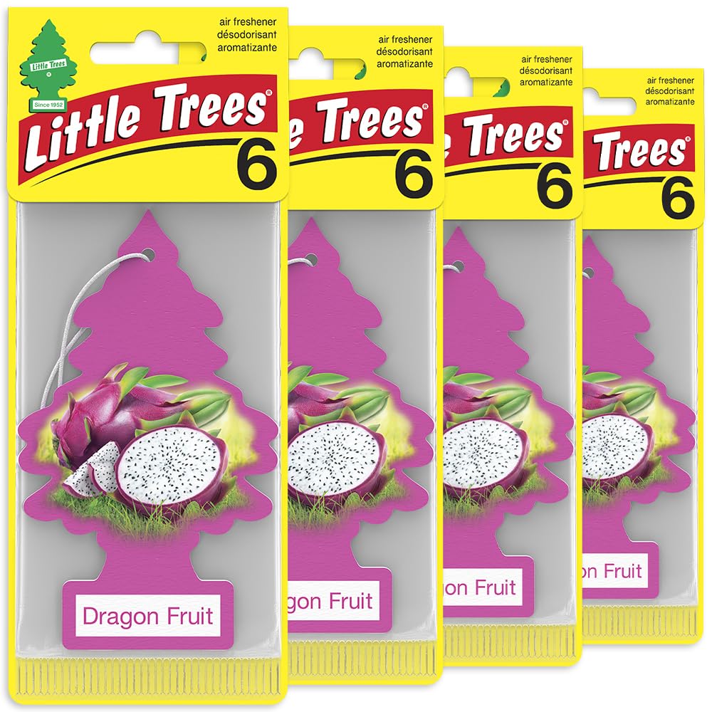 Little Trees Dragon Fruit hanging tree scent for car freshness and home use.