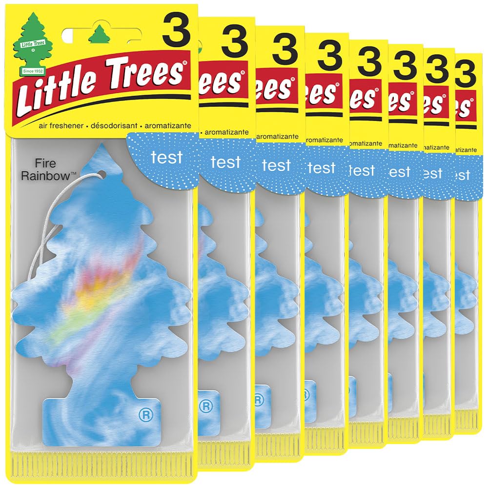 Little Trees Fire Rainbow hanging tree for car freshness and long lasting scent