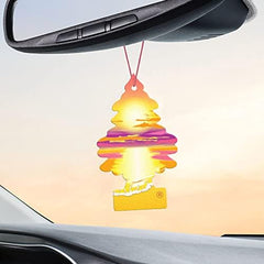 LITTLE TREES Sunset Beach air freshener in a laundry room for odor control.