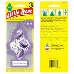 Little Trees Lavender Macaron in-car vent freshener delivers long-lasting fragrance.