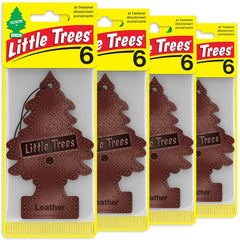 LITTLE TREES leather-scent hanging tree refreshes car interiors with refined aroma