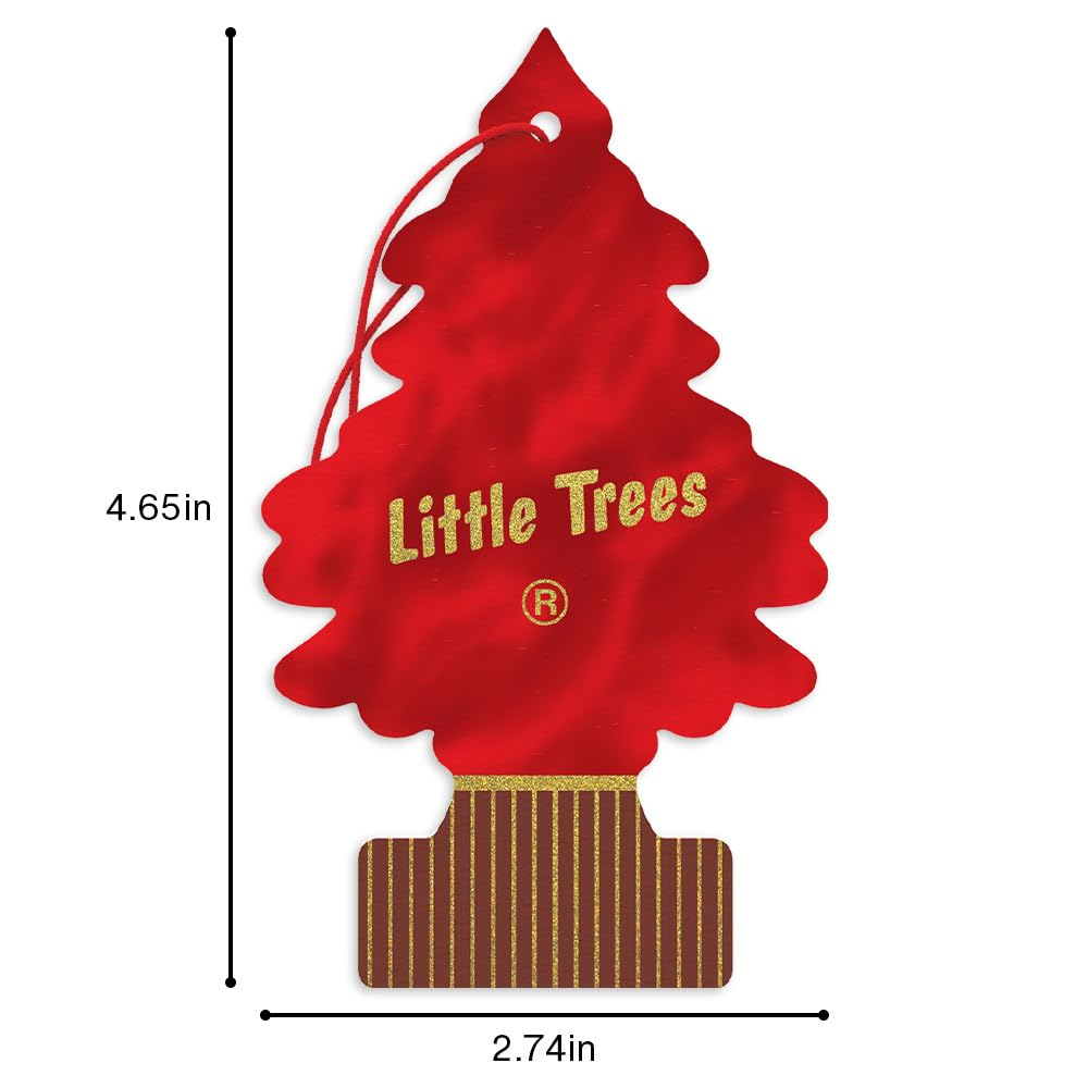USA-made seal on LITTLE TREES air freshener highlighting quality craftsmanship.