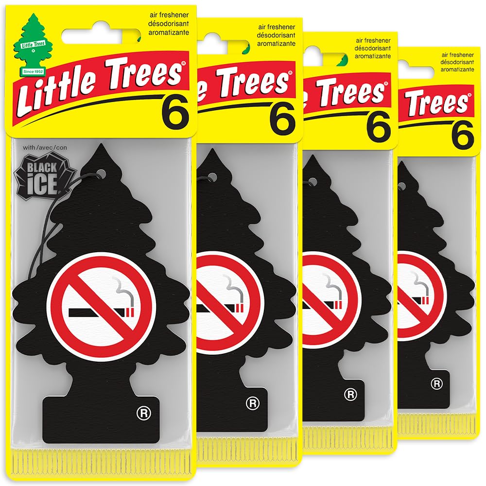 LITTLE TREES original hanging tree fragrance freshens car interiors.