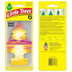 LITTLE TREES original hanging tree shown inside a car for continuous scent.