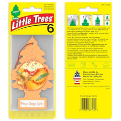 Little Trees Peach Ginger Spritz 24-pack keeps spaces smelling fresh over weeks
