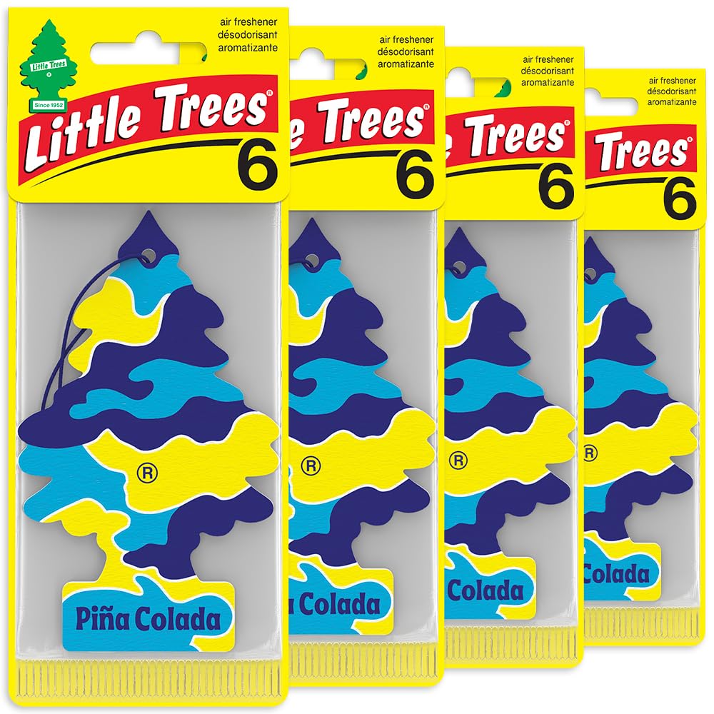 LITTLE TREES Pina Colada hanging tree in car, tropical, long-lasting scent.