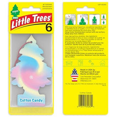 LITTLE TREES Cotton Candy fragrance note with vanilla, strawberry, and caramel.