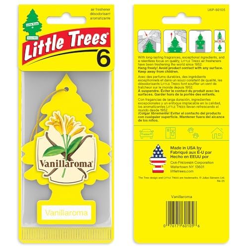 LITTLE TREES Vanillaroma 24 pack suitable for auto and home fragrance