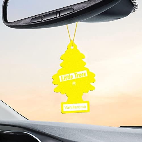 LITTLE TREES Vanillaroma hanging tree in car interior for steady aroma