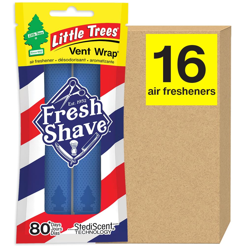 Little Trees Vent Wrap slim design clips discreetly to a car vent, delivering steady aroma