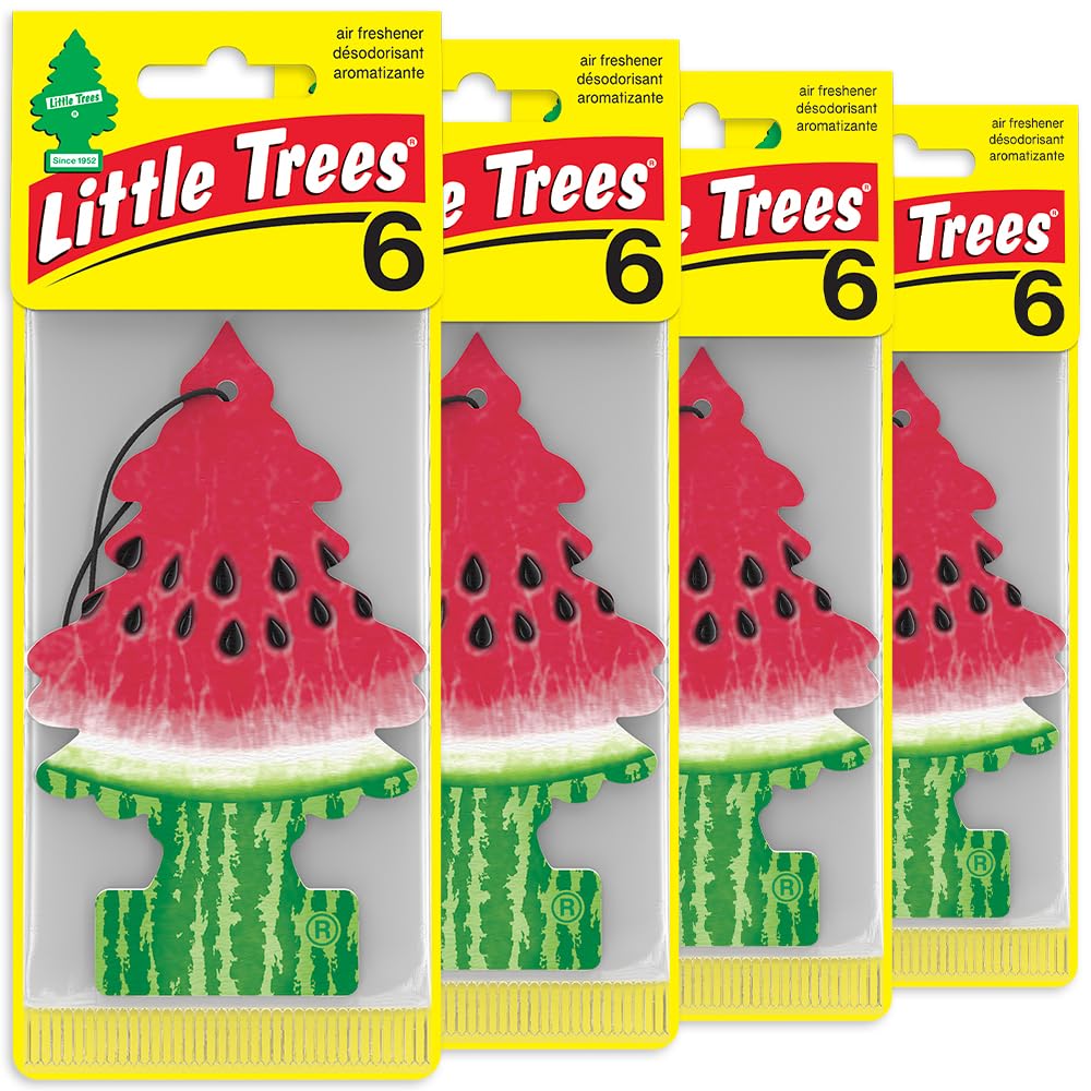 LITTLE TREES Watermelon hanging tree freshens car interior with lasting scent