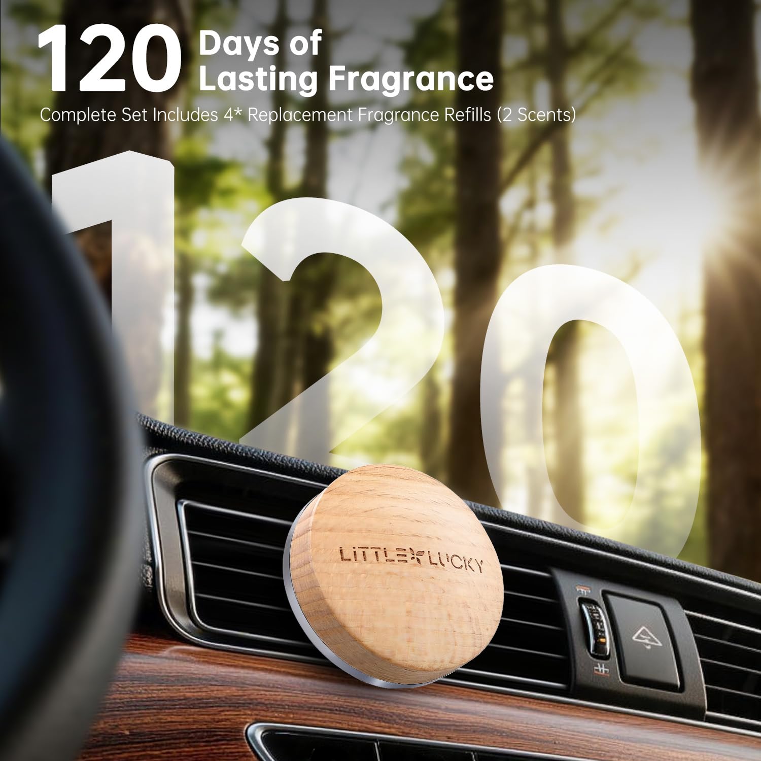 Littlelucky four refills pack providing extended scent life