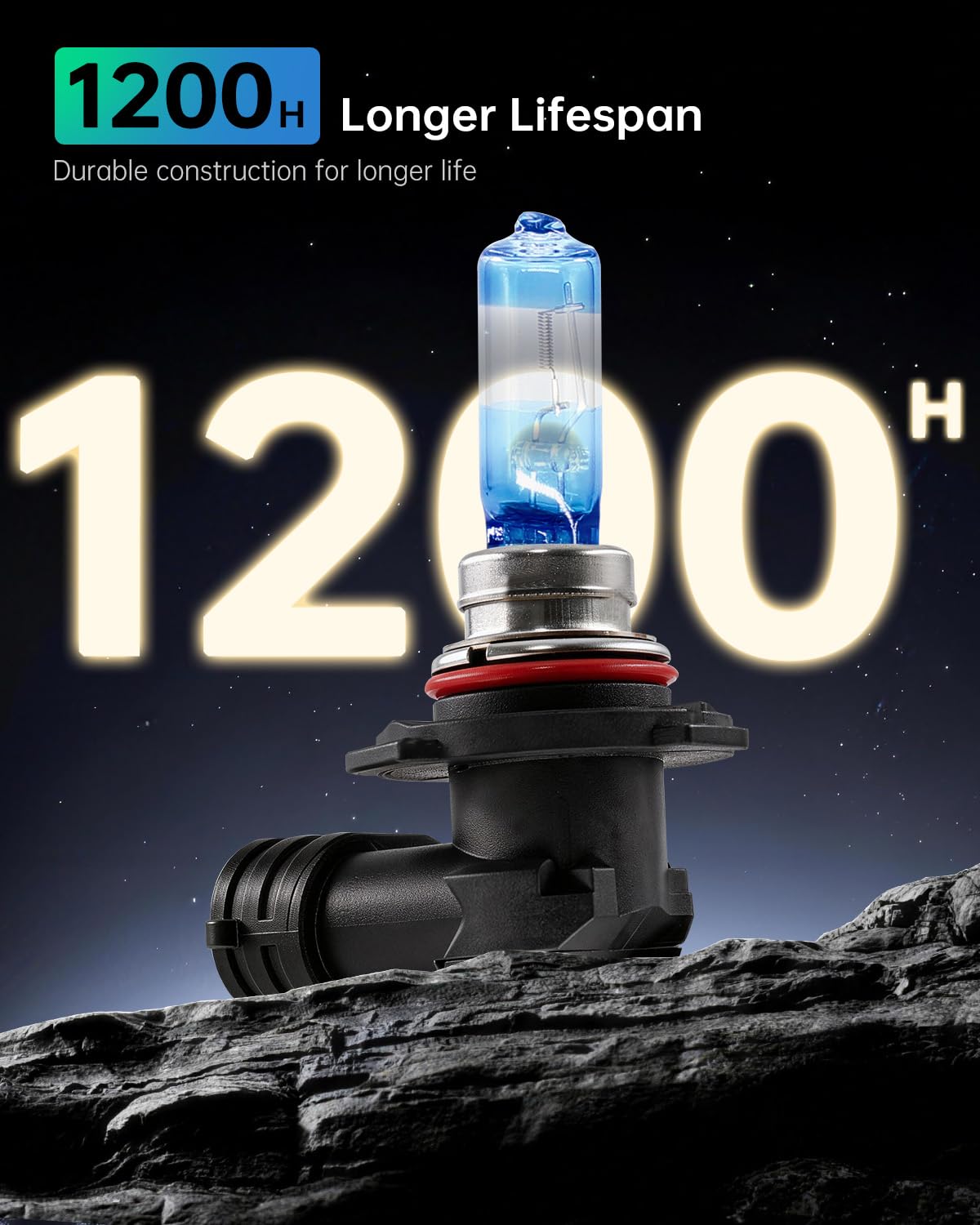 littlelucky 9005 HB3 blue zone coating enhances brightness and heat protection.