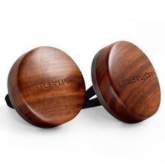 Littlelucky walnut wood car air freshener vent clip delivering a natural, lasting scent.