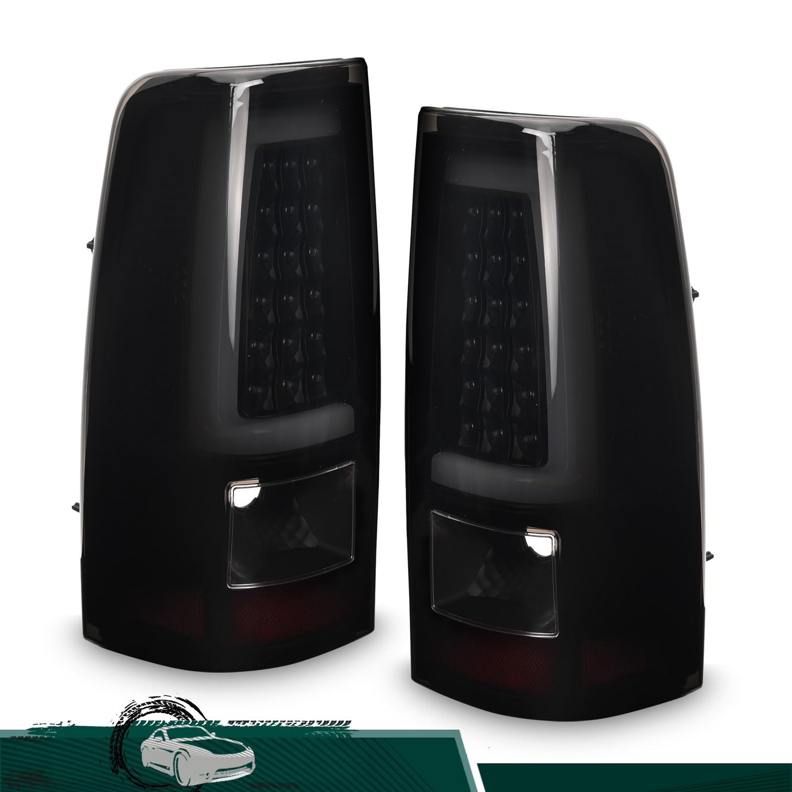 LIULANGXY tail light pair passenger-side for Silverado: clear signaling at night.