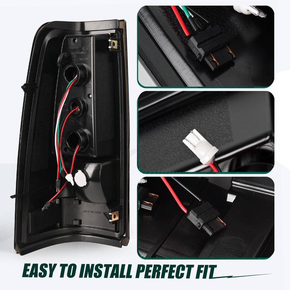 LIULANGXY smoked rear taillight lens for stylish, safer rear view.