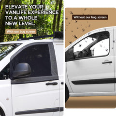 Living in a Bubble universal-size screen fits most cars and vans for easy setup.