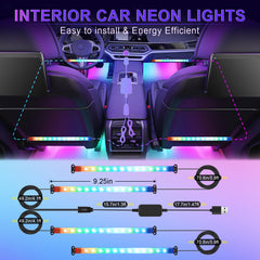 LivTee Accent Interior Lights two-line design keeps wiring hidden and sleek.