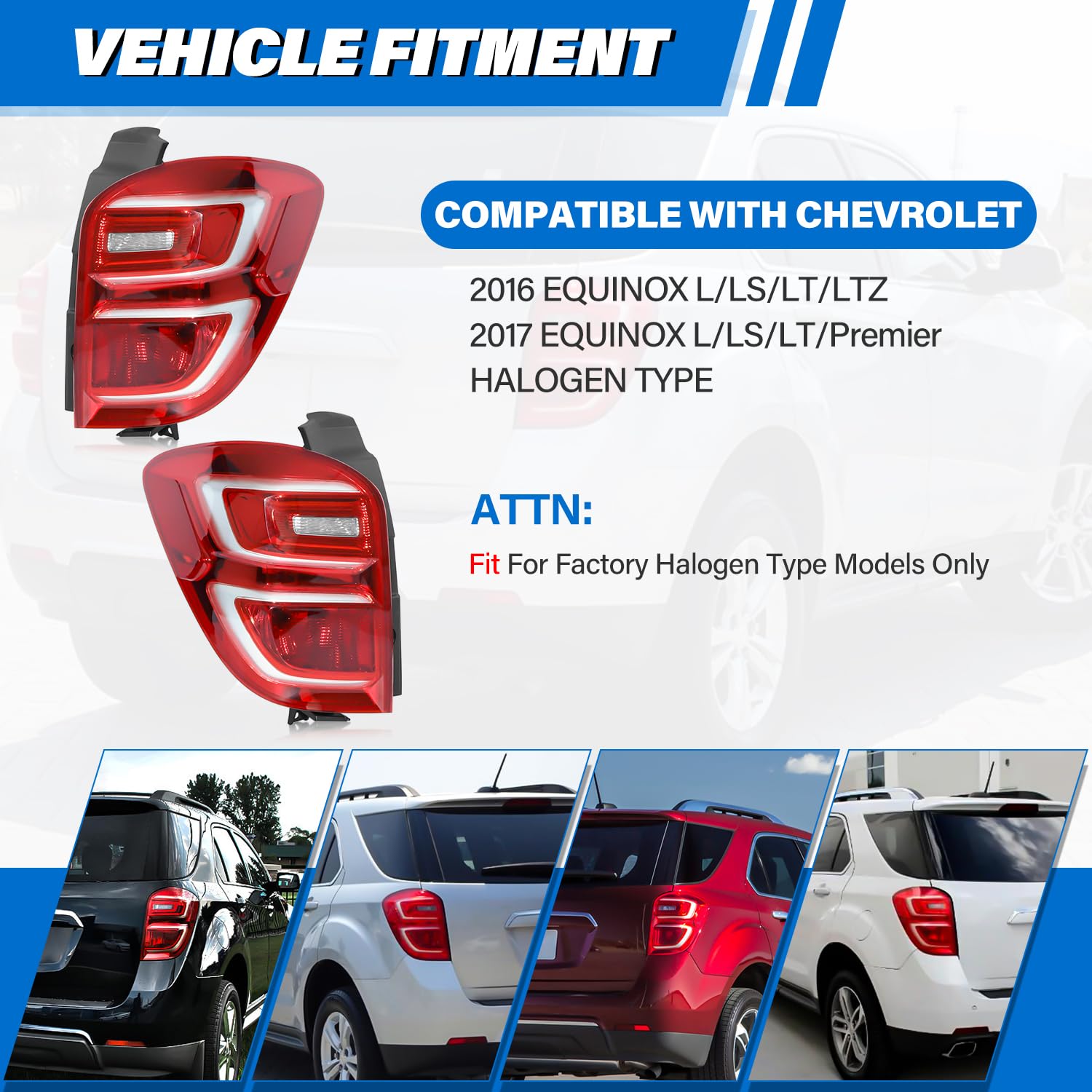 LIWEDFG tail light harness and bulbs included for quick replacement