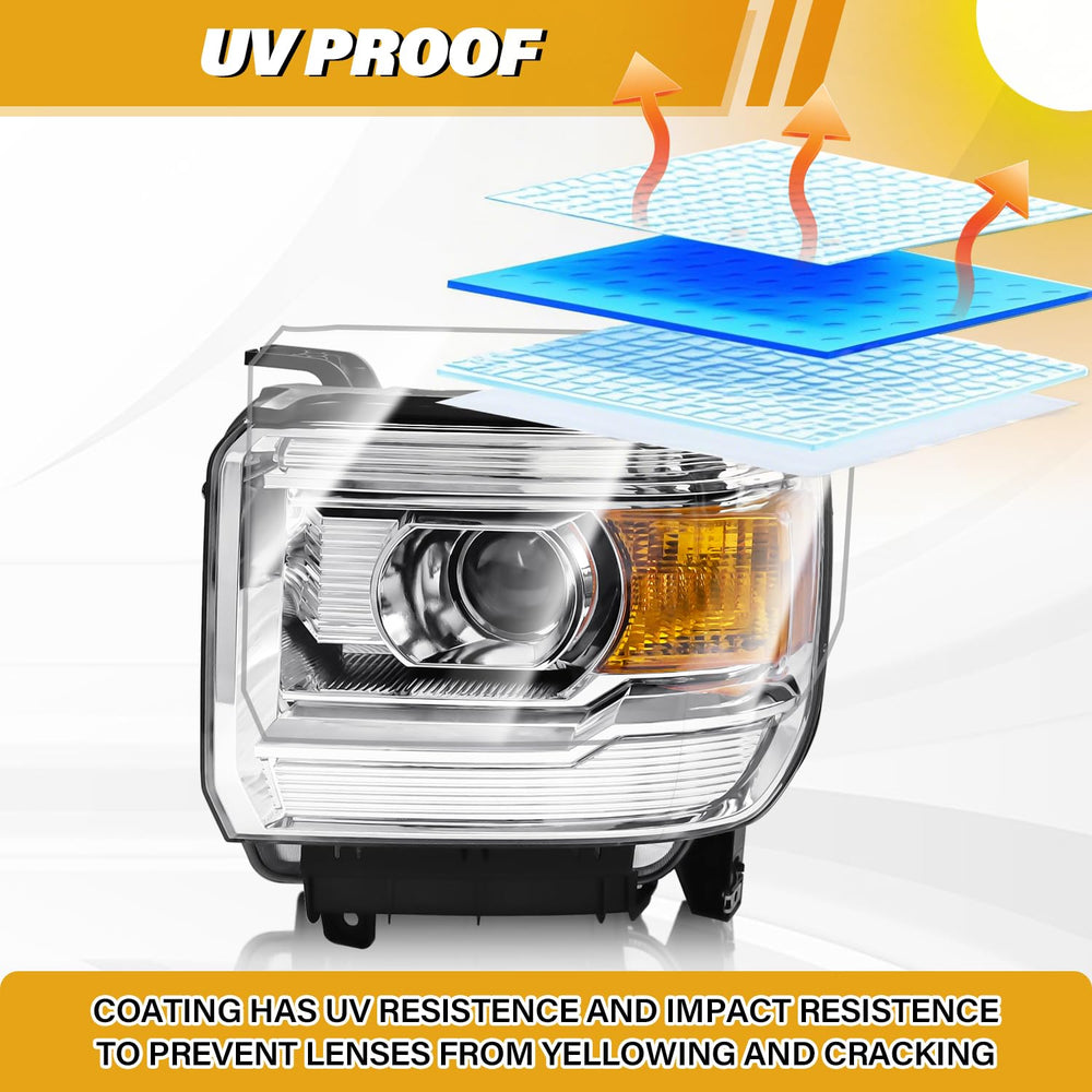 LIWEDFG headlight assembly packaged securely to arrive in pristine condition.