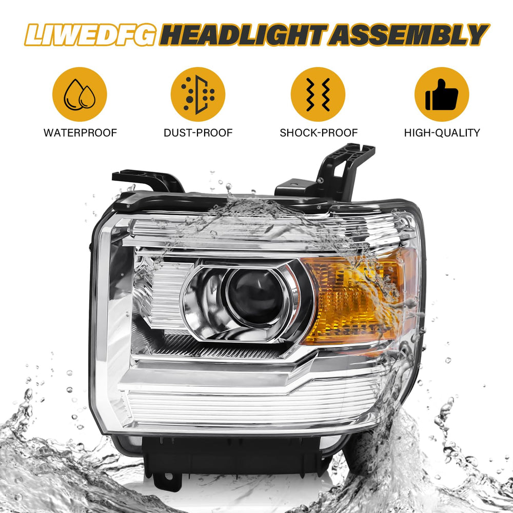 LIWEDFG headlight assembly waterproof and dustproof design for all-weather use.