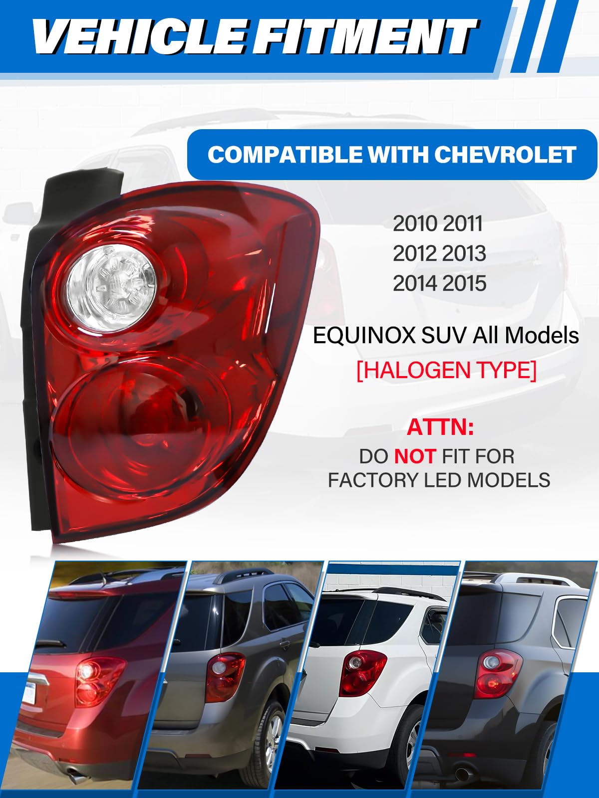 LIWEDFG tail light includes bulbs and wiring harness for easy install.