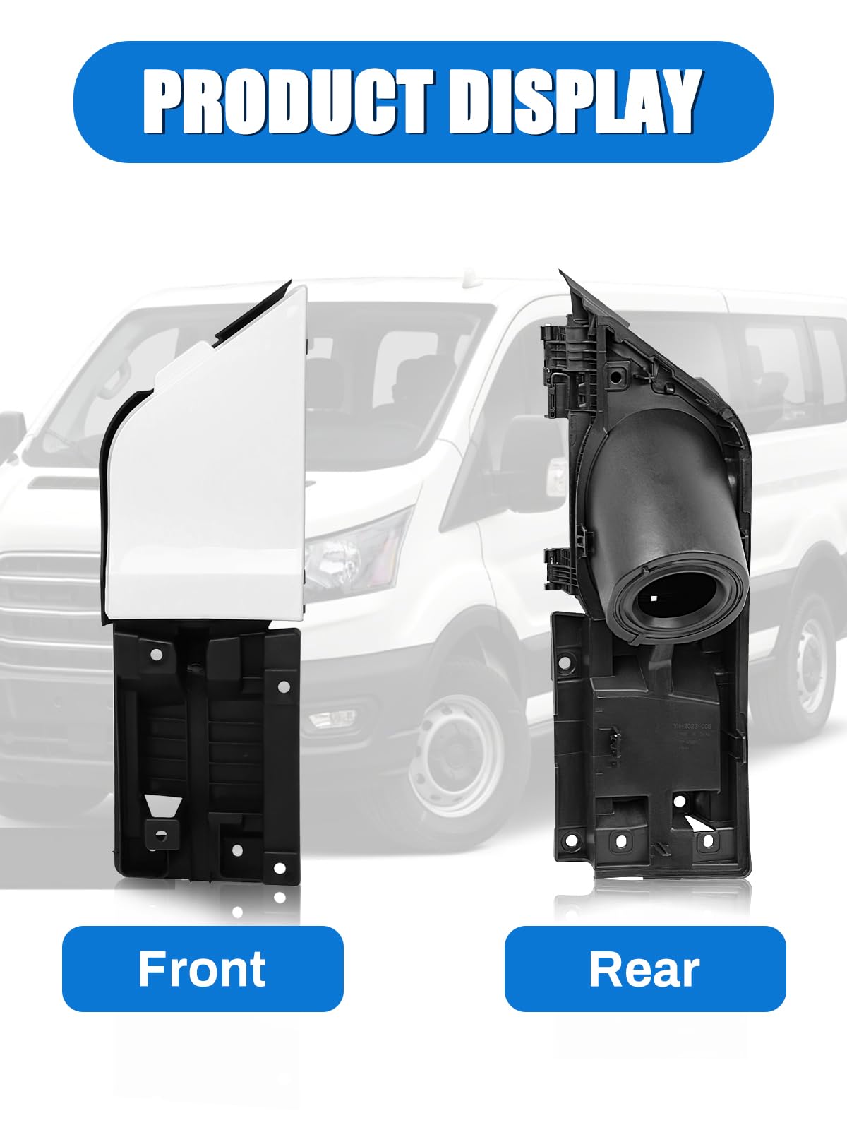 LIWEDFG Transit fuel door white cover enhances factory look with easy fit