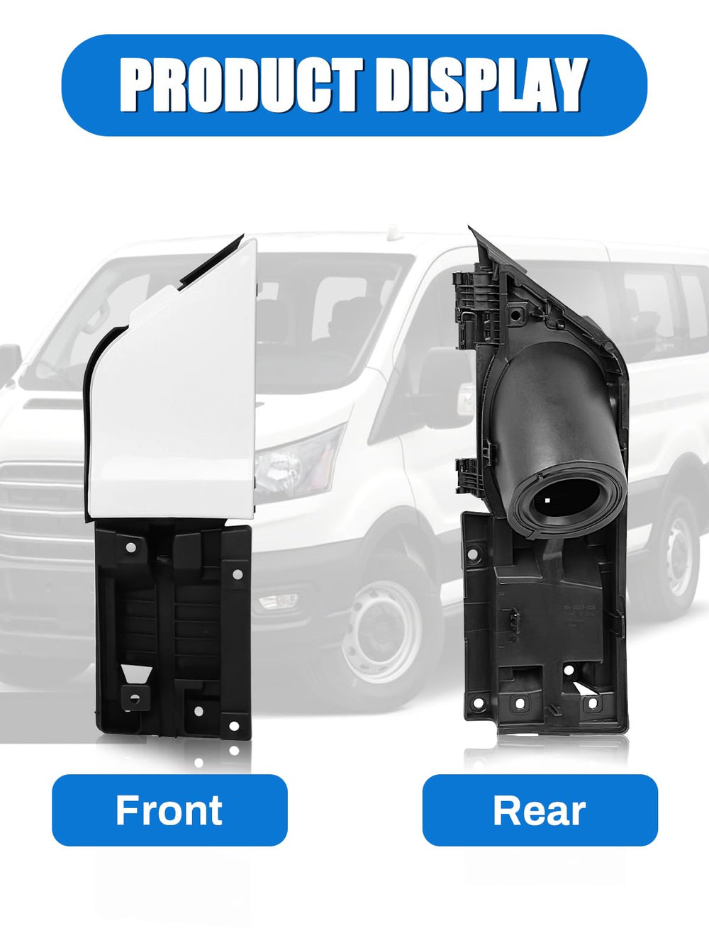 LIWEDFG Transit fuel door white cover enhances factory look with easy fit
