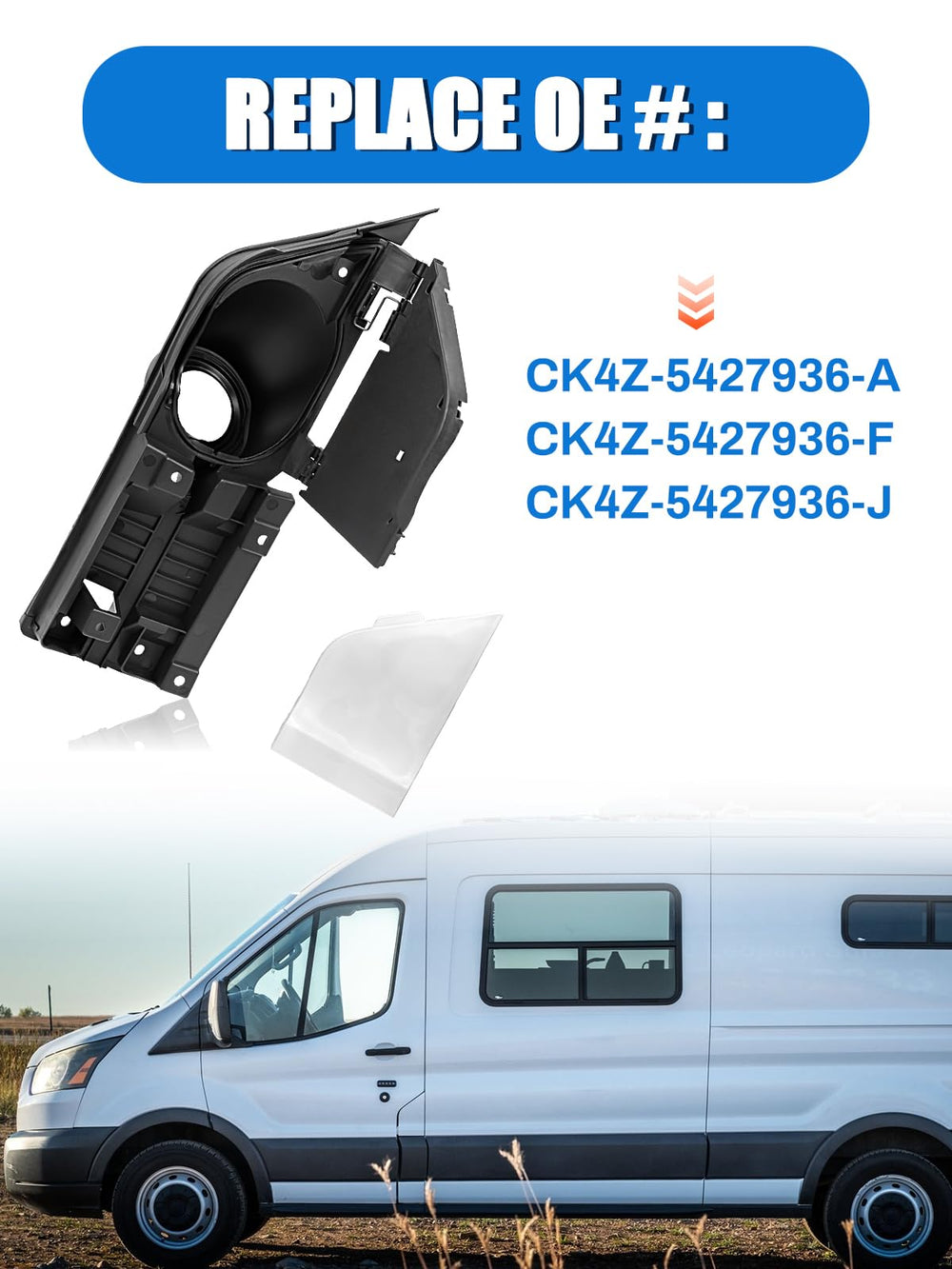 LIWEDFG Transit fuel tank pocket replacement restores the filler area and seal