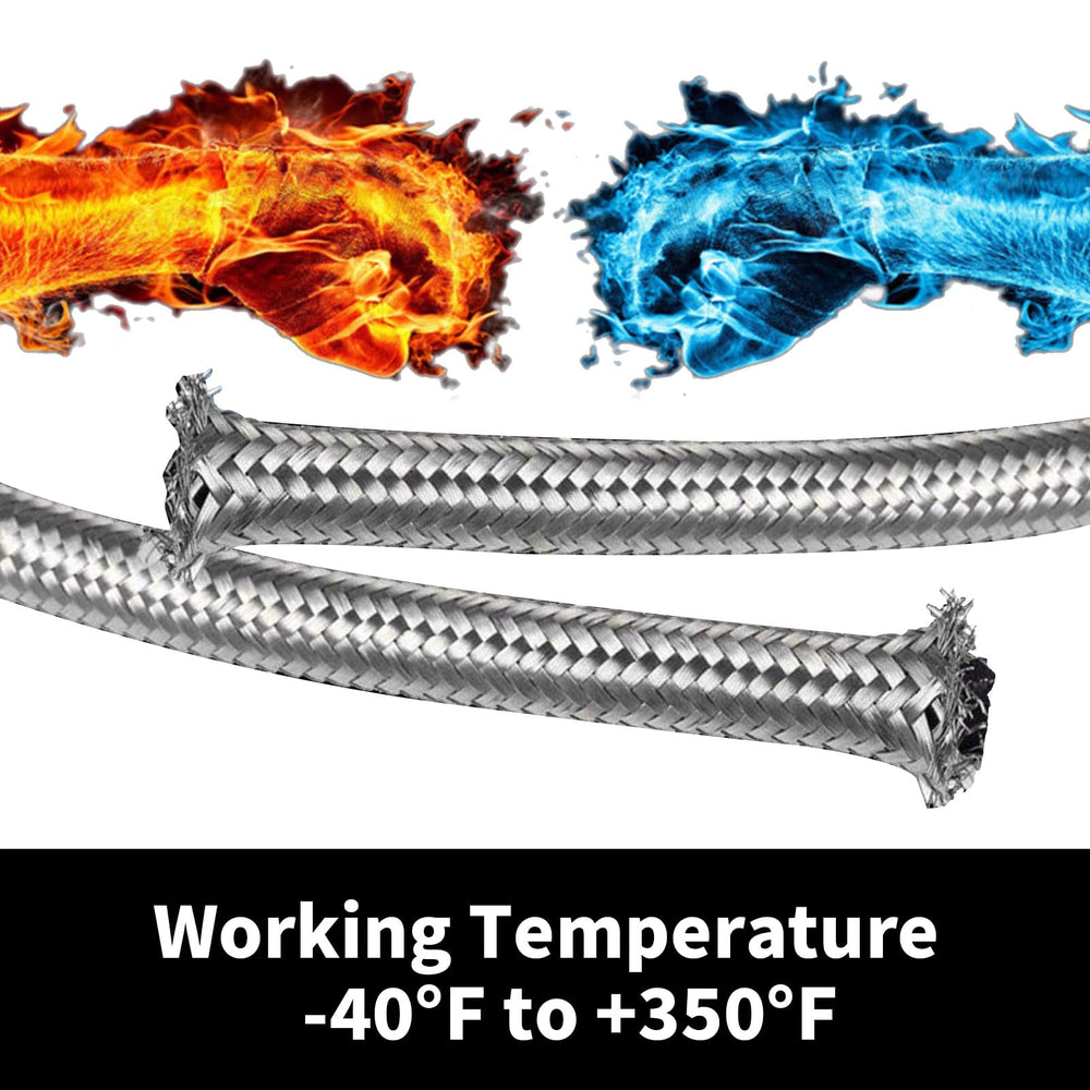 LIWENTOP 38 braided fuel line supports high-pressure automotive use.