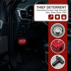 LIXOOMER OBD Port Lock in car port area demonstrates non-invasive fit