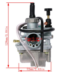 LIYYOO LT80 carburetor front view shows robust construction