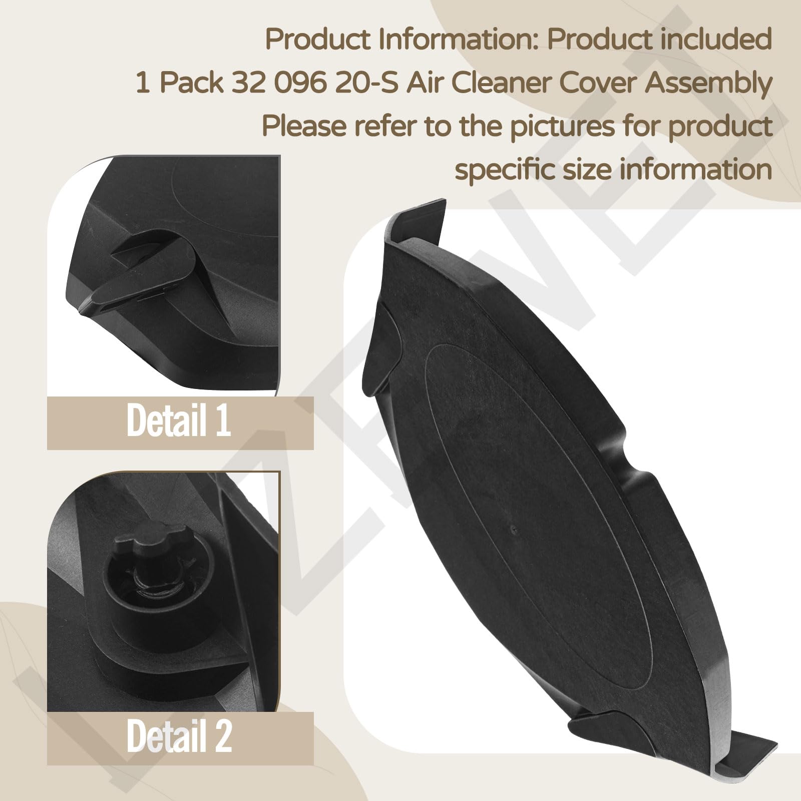 LIZEWEI air cleaner cover enhances mower durability and maintenance