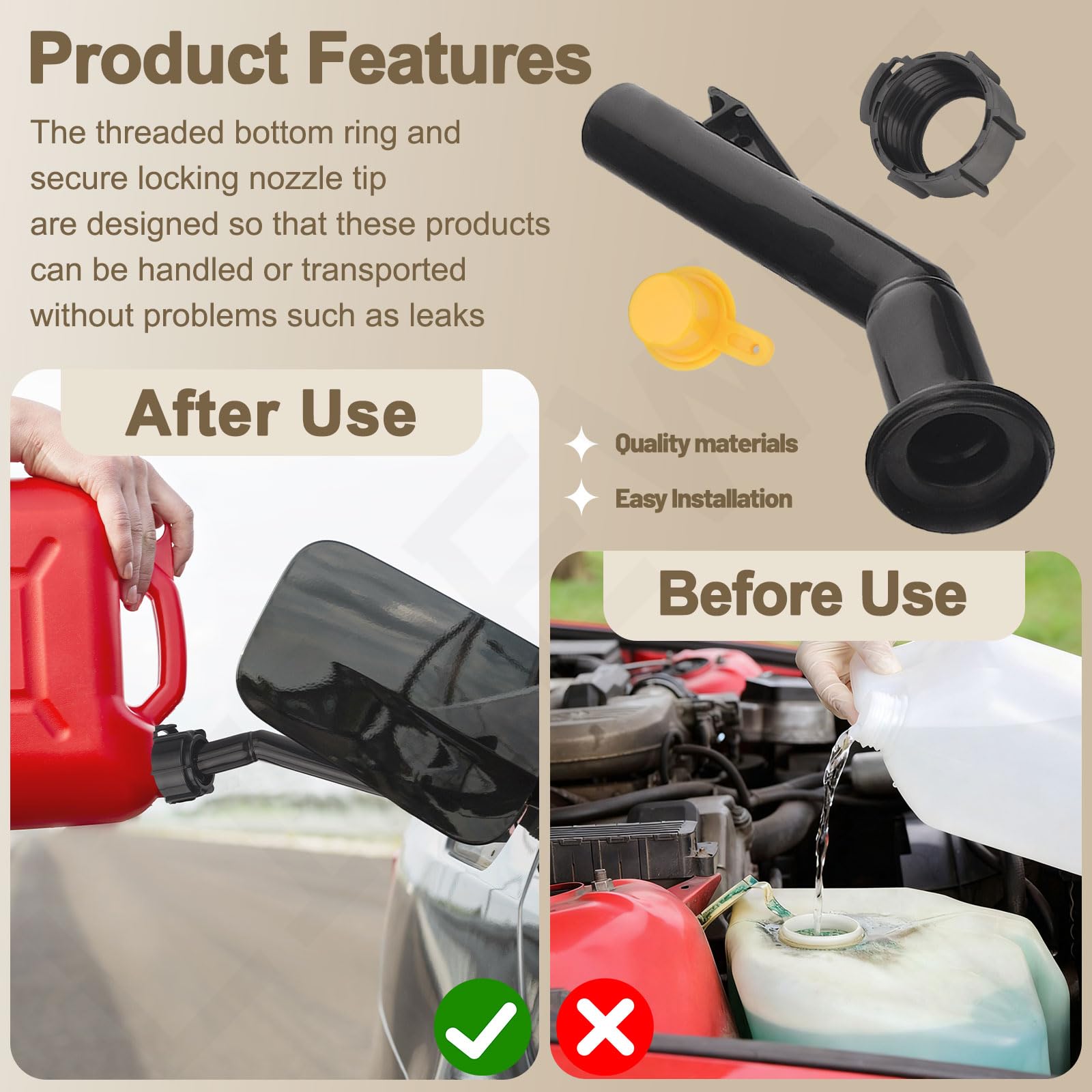 LIZEWEI locking nozzle ensures secure fuel transfer