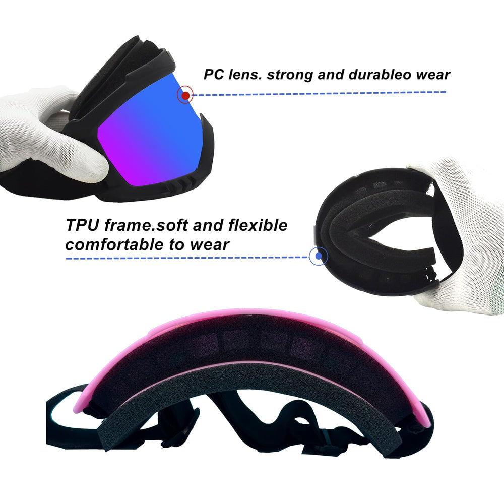 LJDJ goggles with balaclava full-face cover for wind and dust defense.