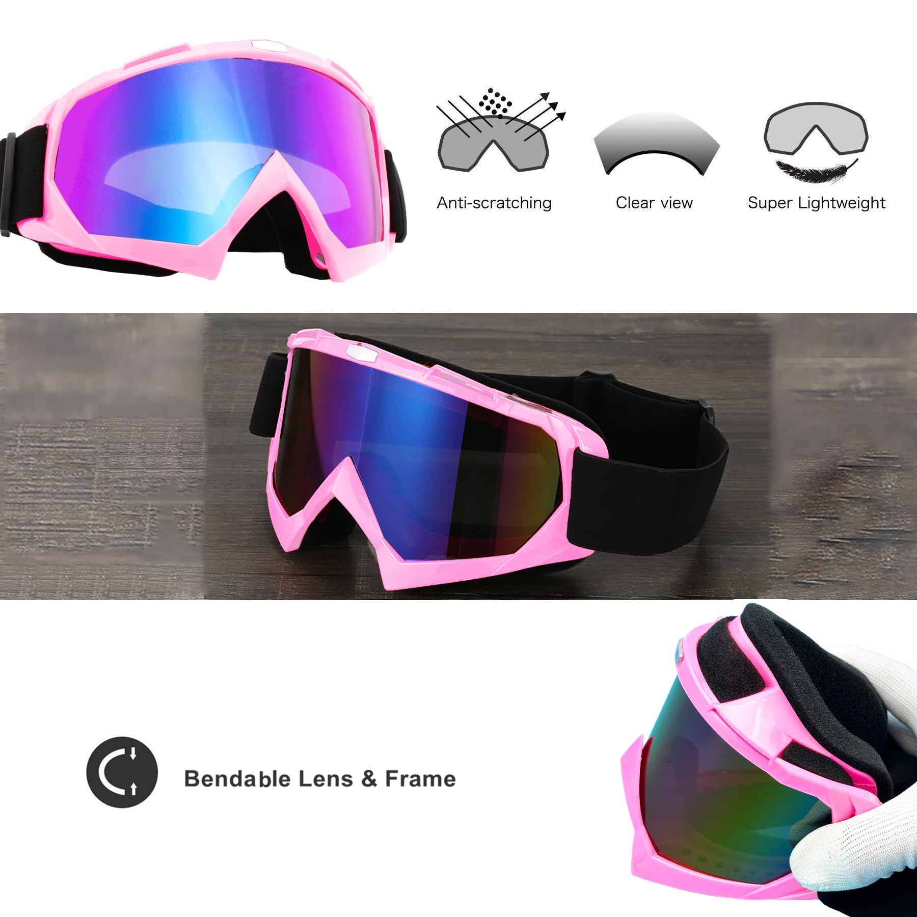 LJDJ lightweight TPU frame stays comfortable during long wear