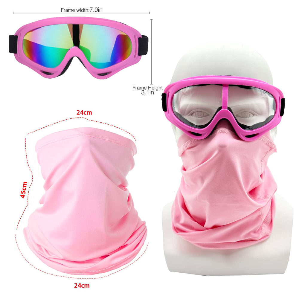 LJDJ goggles with clear lens preserve natural scenery while shielding from debris.