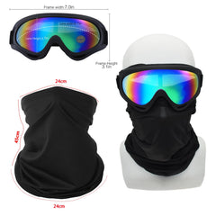 LJDJ goggles with colorful lens for UV protection and clear visibility.