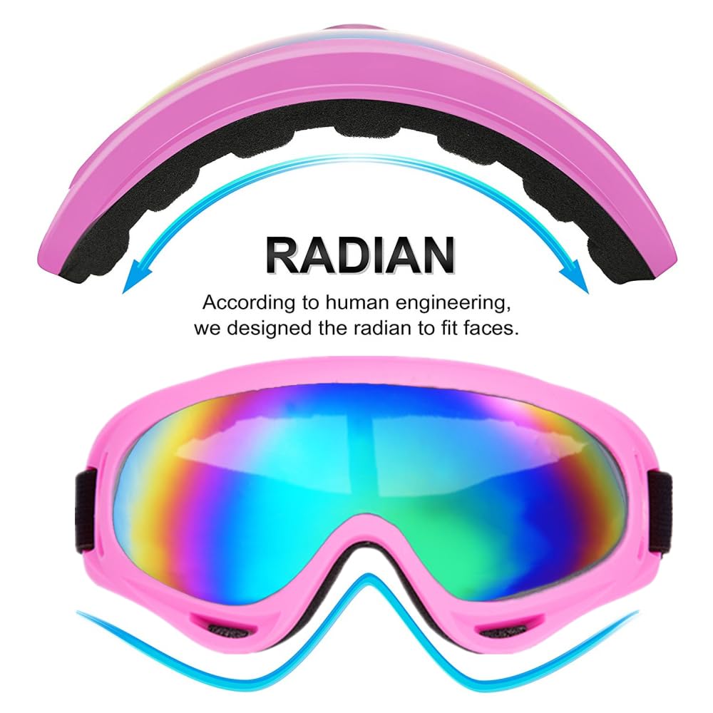 LJDJ goggles dual-pack silicone strap close-up showing adjustable secure fit.