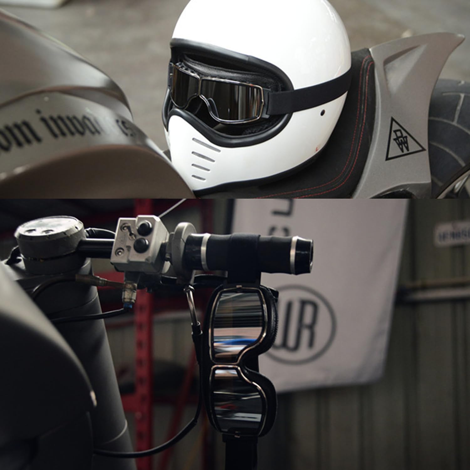 LJDJ motorcycle goggles dustproof design and breathable strap for active riding.