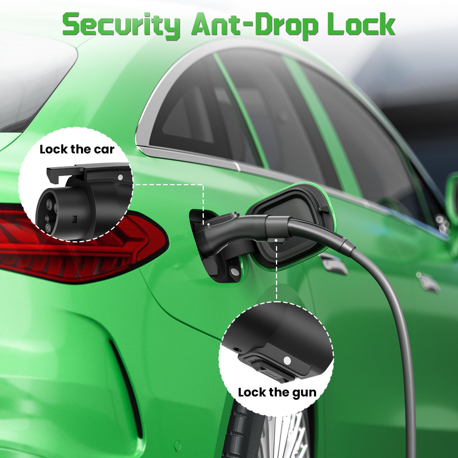 LJH adapter portable design fits in glove box for on-the-go charging.