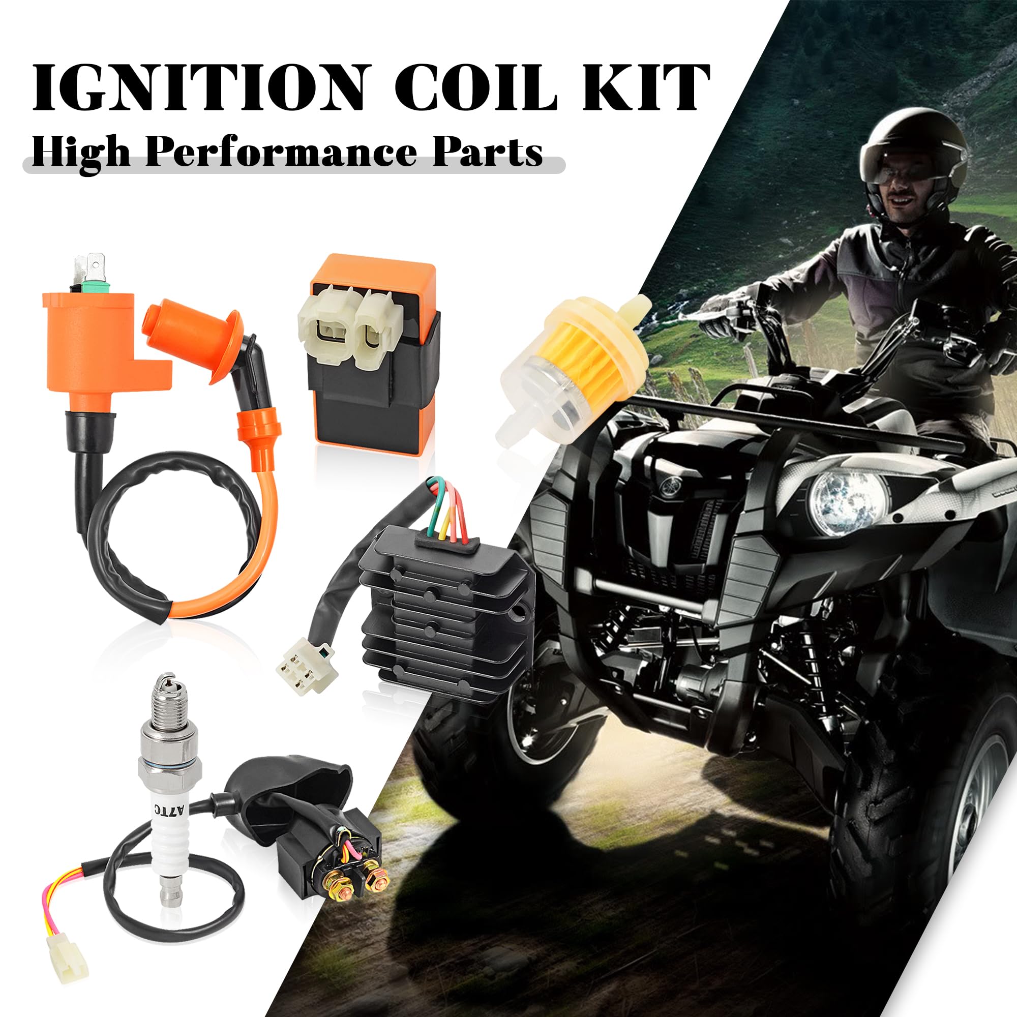 LK LEAPING KNIGHT six-pin AC CDI box image highlighting crisp throttle response.