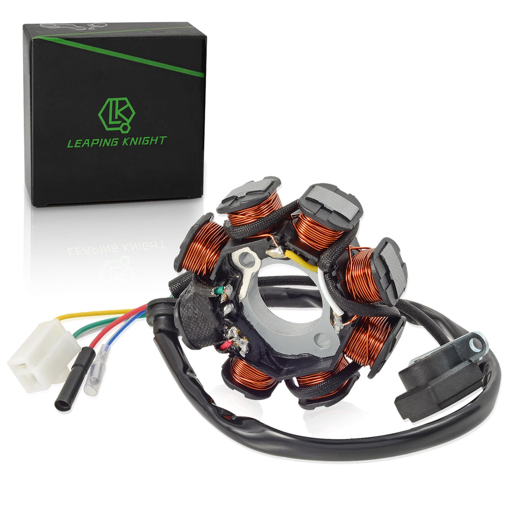 LK Leaping Knight stator with 8 coils for GY6 scooters boosts electrical output