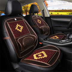 LKXHarleya wood-beaded comfort seat cover for massage-like relief on long drives.