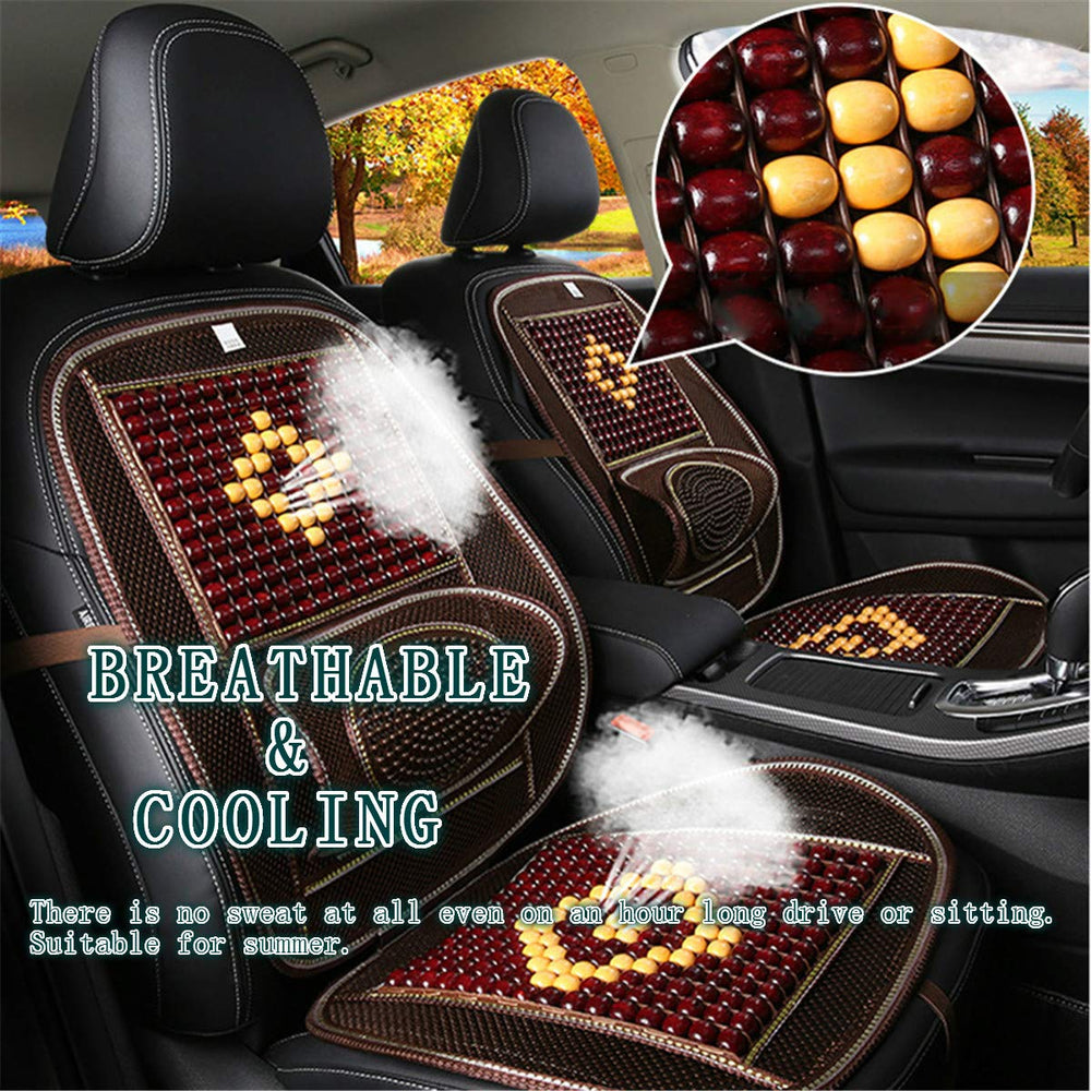 LKXHarleya wooden beads provide natural waist massage during drives.