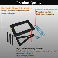 LLANNDER billet aluminum top plate for rigid battery retention.