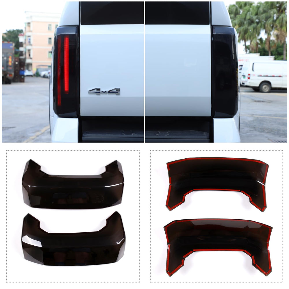 LLKUANG easy installation of tail light cover using 3M tape